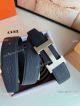 Classic Model Hermes Brown Black Reversible Belt 38 Brushed H Belt Buckle (2)_th.jpg